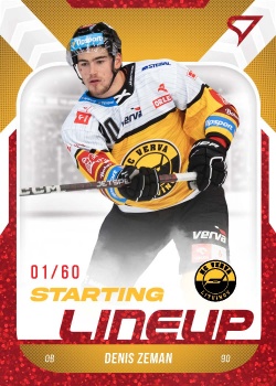 Denis Zeman Litvinov Tipsport ELH 2022/23 SportZoo 2. serie Starting LINEUP 2nd PERIOD /60 #SL-74